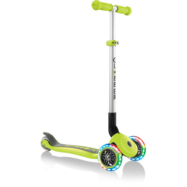 GLOBBER Primo Foldable Scooter Lights Green 2021 0